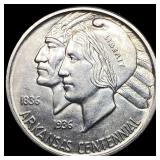 1937-D Silver Arkansas Centennial Half Dollar CHOI
