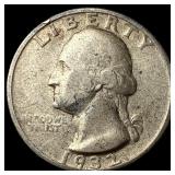 1932-D Silver Washington Quarter NEARLY UNCIRCULAT