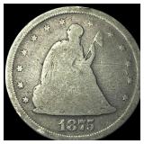 1875-S Silver Twenty Cents NICELY CIRCULATED