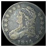 1814 Capped Bust Half Dollar LIGHTLY CIRCULATED