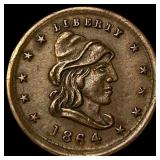 This is an 1864 Civil War token. CLOSELY UNCIRCULA
