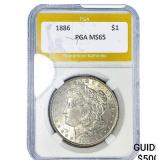 1886 Morgan Silver Dollar PGA MS65