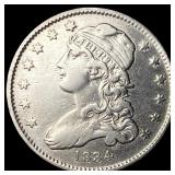 1834 Capped Bust Silver Quarter NEARLY  UNCIRCULA