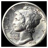 1916 Silver Mercury Dime UNCIRCULATED