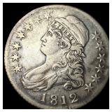 1812 Capped Bust Half Dollar NEARLY UNCIRCULATED
