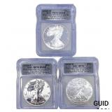 [3 Coins] 2006-W,P Silver Eagle ICG PR,RP,SP70 DCA