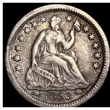 1853-O Silver Half Dime NEARLY UNCIRCULATED