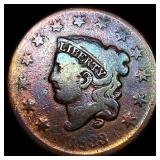 1838 Coronet Head Large Cent UNCIRCULATED