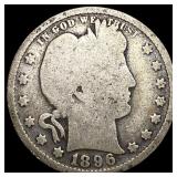 1896 Barber Quarter NICELY CIRCULATED