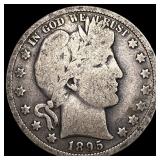 1895-O Silver Barber Half Dollar NICELY CIRCULATED