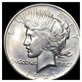 1921 Silver Peace Dollar UNCIRCULATED