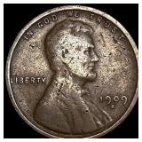 1909-S Lincoln Wheat Cent LIGHTLY CIRCULATED