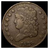 1826 Copper Half Cent NEARLY UNCIRCULATED