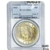 1923 Silver Peace Dollar PCGS MS63