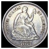 1873 Silver Half Dime CLOSELY UNCIRCULATED