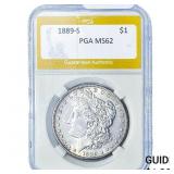 1889-S Morgan Silver Dollar PGA MS62