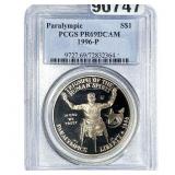 1996 Sliver $1 Paralympic PCGS PR69 DCAM
