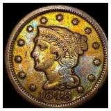 1848 Braided Hair Large Cent LIGHTLY CIRCULATED
