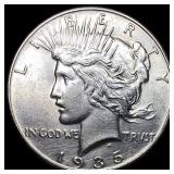 1935 Silver Peace Dollar CHOICE AU