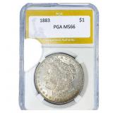 1883 Morgan Silver Dollar PGA MS66