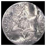 1857 Silver Three-Cent Piece NICELY CIRCULATED