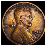 1914-D Lincoln Wheat Cent LIGHTLY CIRCULATED