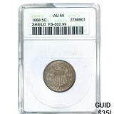1868 Shield Nickel ANACS AU50