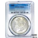 1886 Morgan Silver Dollar PCGS MS64