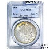 1899 Morgan Silver Dollar PCGS MS63