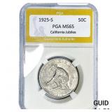 1925-S Jubilee Half Dollar PGA MS65