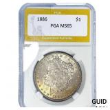 1886 Morgan Silver Dollar PGA MS65