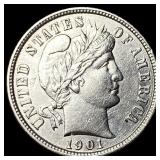 1901 Barber Dime CLOSELY UNCIRCULATED