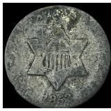 1852 Silver Three-Cent Piece NICELY CIRCULATED