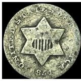 1851 Silver Three-Cent Piece NICELY CIRCULATED