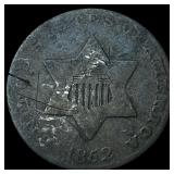 1852 Silver Three-Cent Piece NICELY CIRCULATED
