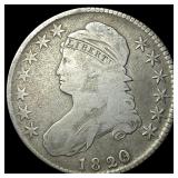1820 Capped Bust Half Dollar NICELY CIRCULATED