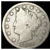 1886 Liberty Head Nickel NICELY CIRCULATED