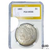 1883 Morgan Silver Dollar PGA MS66