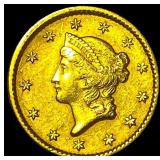 1851 Gold $1 Type 1 CLOSELY UNCIRCULATED