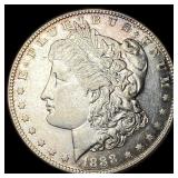 1888-S Silver Morgan Dollar CHOICE AU