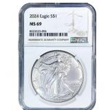 2024 Silver Eagle NGC MS69