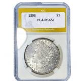 1898 Morgan Silver Dollar PGA MS65+