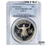 1996 Sliver $1 Paralympic PCGS PR69 DCAM