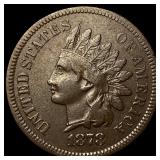 1878 Indian Head Cent ABOUT UNCIRCULATED