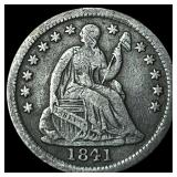 1841 Seated Liberty Half Dime LIGHTLY CIRCULATED