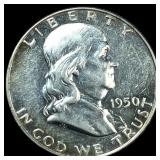 1950-S Silver Half Dollar Franklin CHOICE PROOF