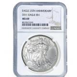 2011 Silver Eagle NGC MS69