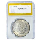 1902 Morgan Silver Dollar PGA MS63+
