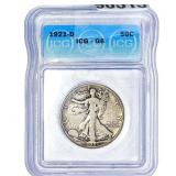 1921-D Walking Liberty Half Dollar ICG G6