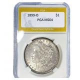 1899-O Morgan Silver Dollar PGA MS64